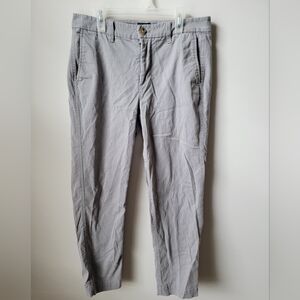 J Crew Grey High Rise Girlfriend Chinos